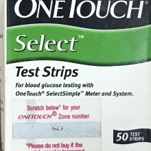 ONE TOUCH SELECT 50'S TEST STRIPS