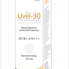 UVEL GEL SPF-30 -80GM