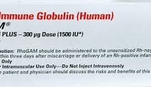 RHOGAM INJ.300MCG/1500IU